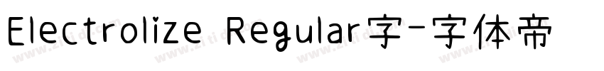 Electrolize Regular字字体转换